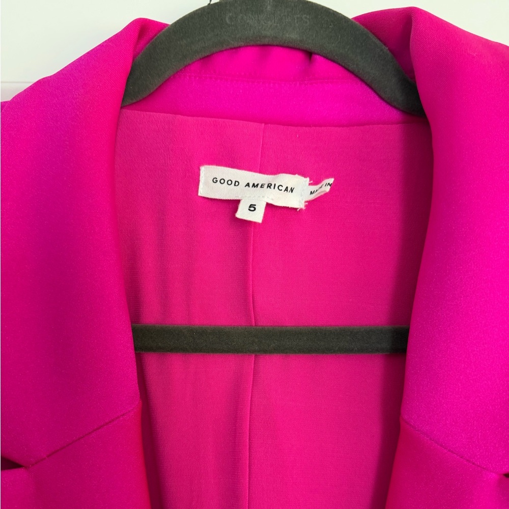 Good American Hot Pink Tailored Blazer - Picture 3 of 4